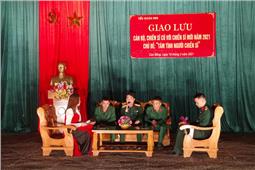 Trung đoàn 852 (Bộ CHQS tỉnh Cao Bằng): Giao lưu cán bộ, chiến sĩ cũ và chiến sĩ mới